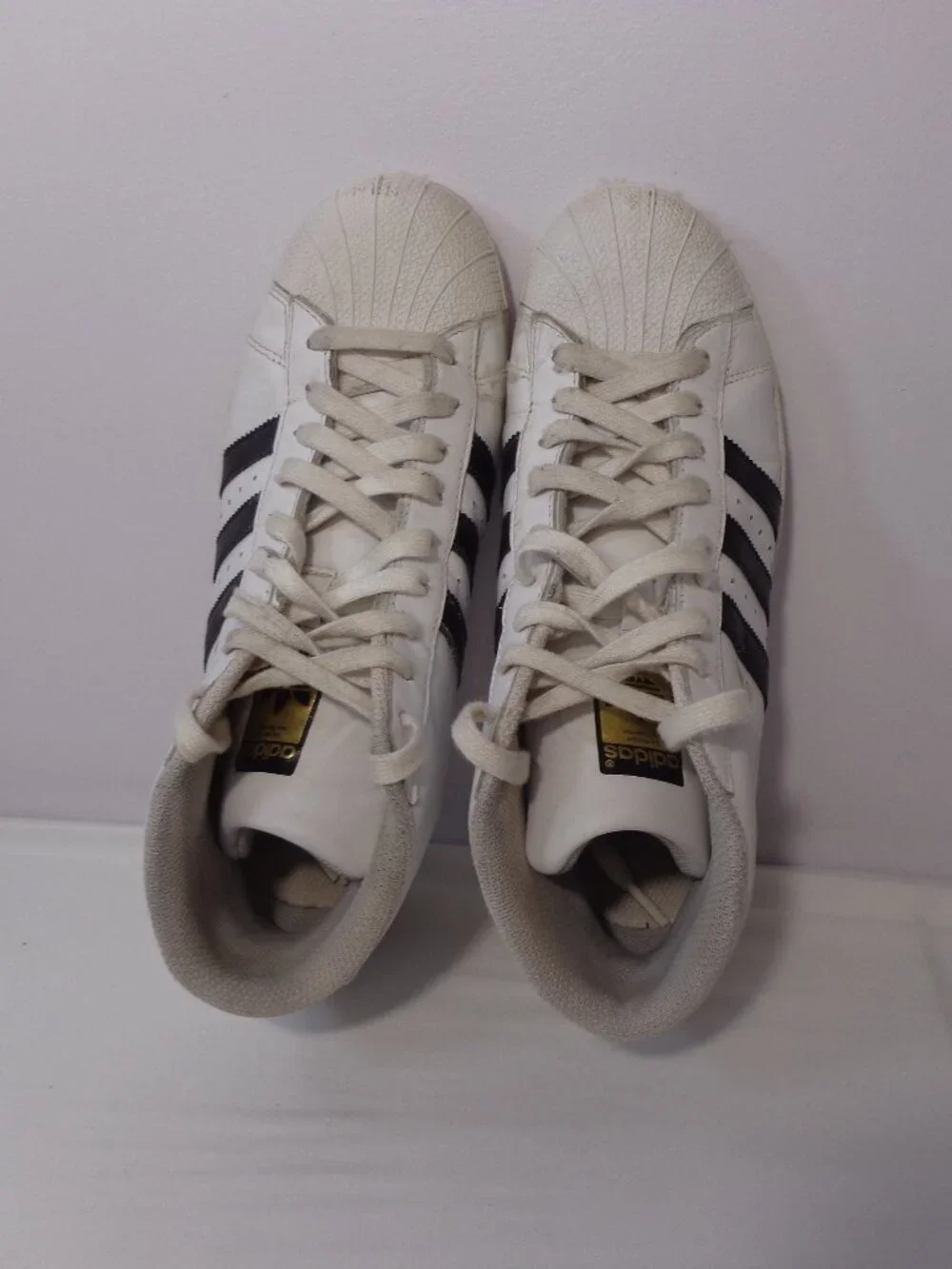 Adidas Pro Model High Top Sneakers White‎ Black Shell Toe Men's Shoes Sz 7